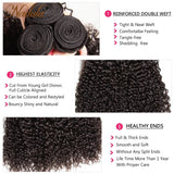 Kit mechas de cabelo humano cacheado natural - Cabelo virgem