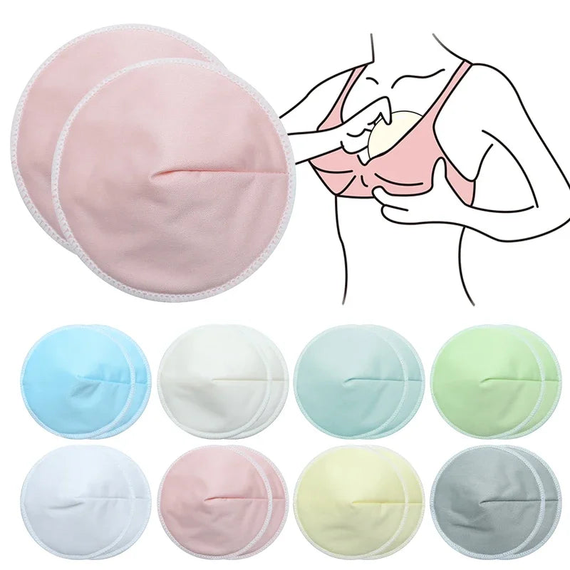 1 par = 2 protectores de lactancia de fibra de tres capas, ultrafinos, impermeables y transpirables, antidesbordamiento, para maternidad y alimentación del bebé.