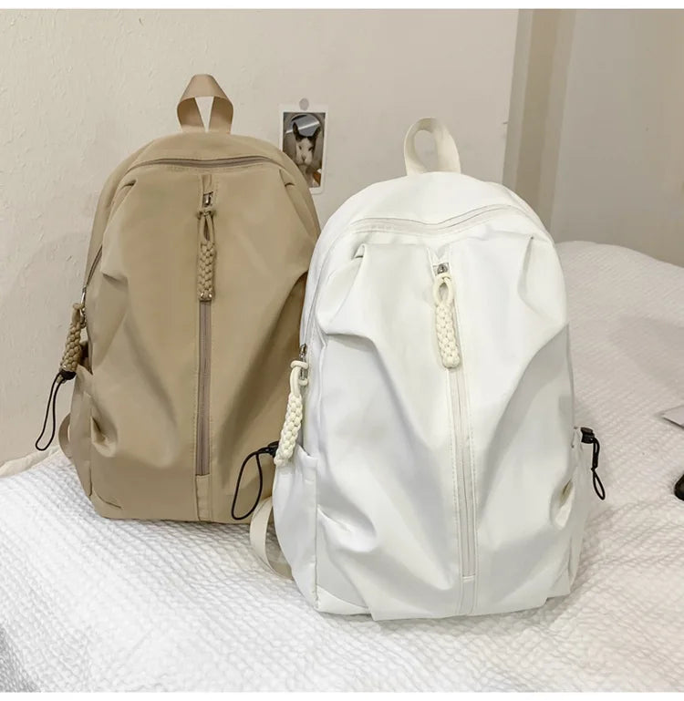 Large Capacity Schoolbag for Boys and Girls, High School and College Students, Simple Casual Sports Backpack, Fashion Travel Backpack