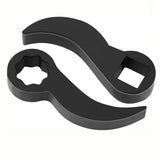 2Pcs Car Angle Type Half Axle Disassembly Tool Drive Pry bar Adapter Bar Fits1/2 Ratchet for Disassembling Axles Repair Tool