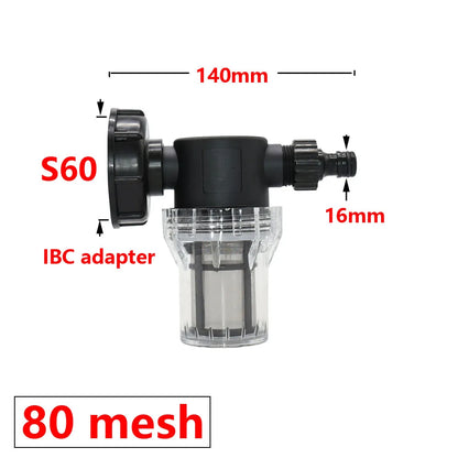 1/2 3/4 1 Inch Watering Filter For IBC Tank Tap Adapter S60 Ton Barrel Joint Garden Irrigation Aquarium Pump Water Gun Strainer