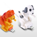 Funny Dog Fast Charger Cable Data Cable For iPhone IOS Android Type-C Mobile Phone Charging Line Prank Gifts Phone Accessories ﻿