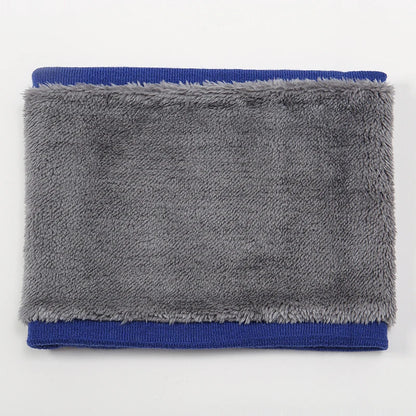 2023 Winter Warm Scarf For Women Knitted Neck Scarves Rings Plush Solid Men's Collar Ring Female Foulard Neckerchief
