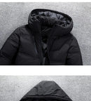 -20 Degree Down Jacket Male Winter Parkas Men White Duck Down Jacket Hooded Outdoor Thick Warm Padded Snow Coat Oversize M-4XL
