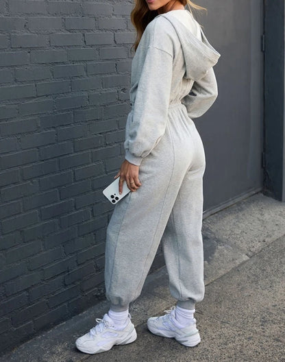 2 Piece Sets Women Outfit 2026 Autumn and Winter New Fashion Casual Daily Solid Color Sweater Brushed Sports Street Set