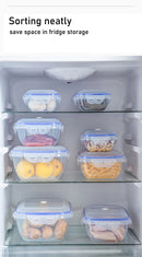 Vacuum Food Storage Box Transparent Storage Container Fridge Organizer Microwave Safe Fresh-Keeping Sealing Box Food Dispenser