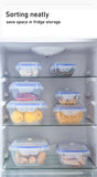 Vacuum Food Storage Box Transparent Storage Container Fridge Organizer Microwave Safe Fresh-Keeping Sealing Box Food Dispenser