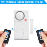 Awapow Wireless Door Alarm With Remote Control Anti-Theft Door And Window Security Alarms Home Security Sensor Burglar Alarms