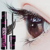1PC 2in1 Black Double Purpose Mascara Waterproof Lengthen Lash Extension Sweatproof Curling Brushes Eye Fiber Mascara Eyelashes