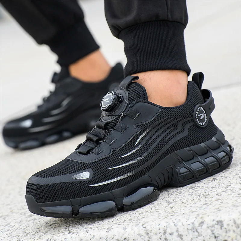 Lightweight Safety Shoes Men Women Work Shoes Steel Toe Cap Working Boots Sneakers Man Women Breathable Shoes Tactical Boots