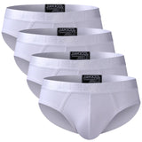 4 unids/lote Calzoncillos para Hombre, Bikini, ropa interior para Hombre, Calzoncillos para Hombre, Calzoncillos para Hombre, Cuecas, Calzoncillos transpirables de bambú JM358