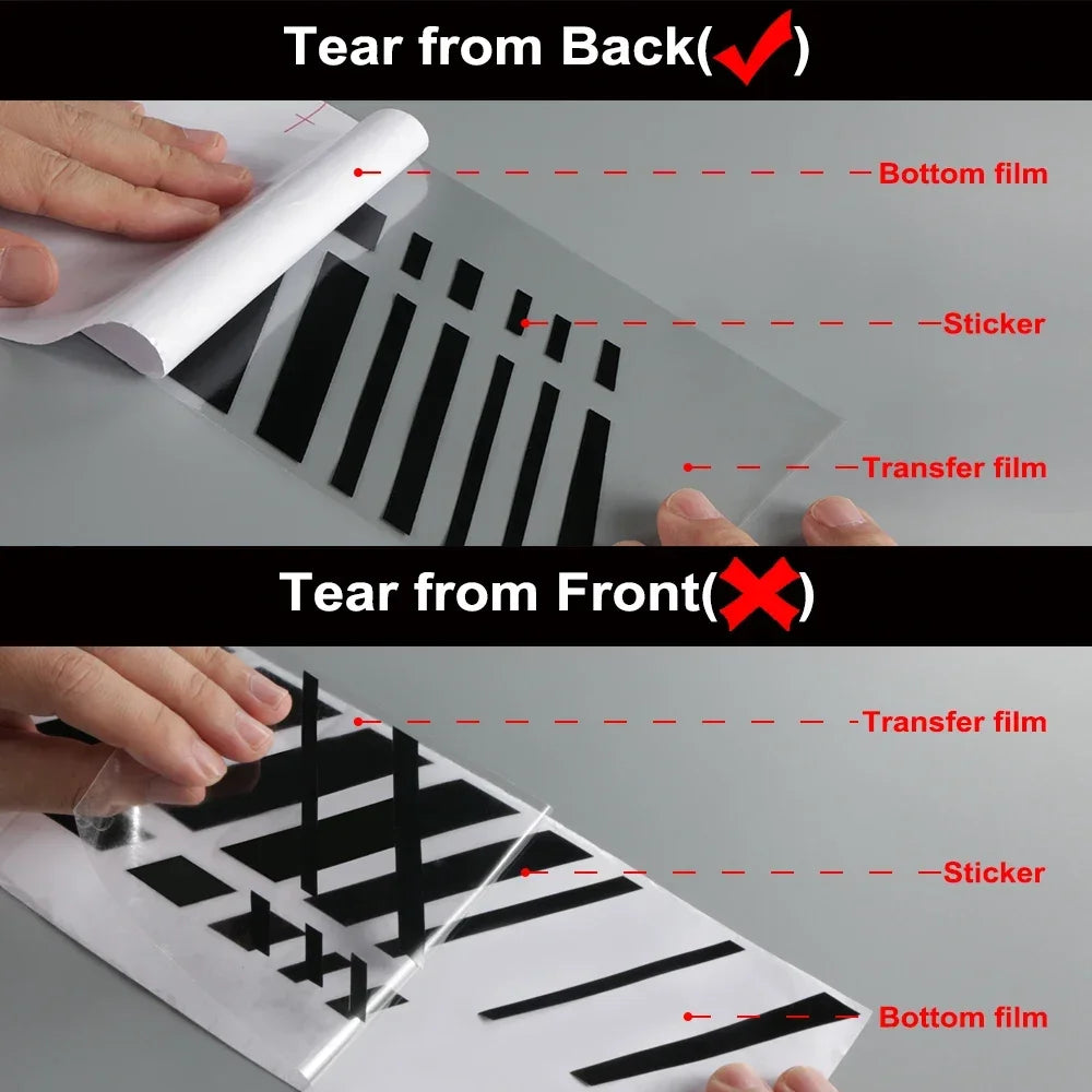 2pcs Car Long Side Stripes Stickers DIY Auto Vinyl Film Decals For FIAT Punto DIY Automobiles Decoration Car Tuning Accessories