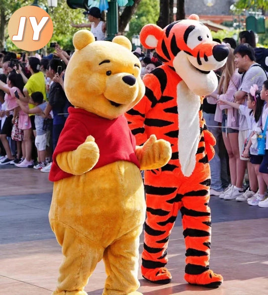 Mascot Costume Disney Winnie Bear Mascot Costume Donald Duck Funny Hilarious Cosplay Suit Anime Characters Performance Outfits