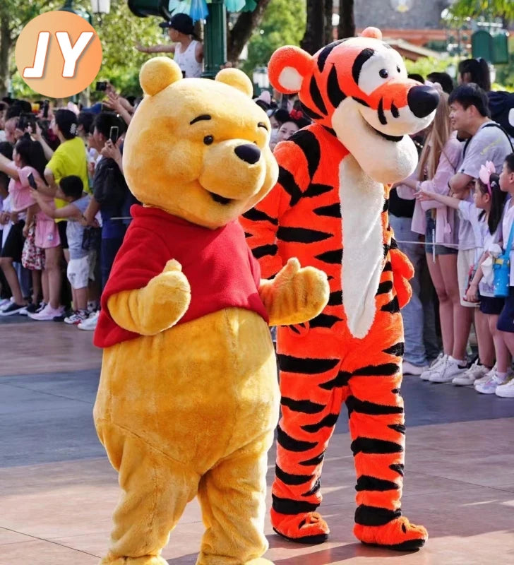 Mascot Costume Disney Winnie Bear Mascot Costume Donald Duck Funny Hilarious Cosplay Suit Anime Characters Performance Outfits