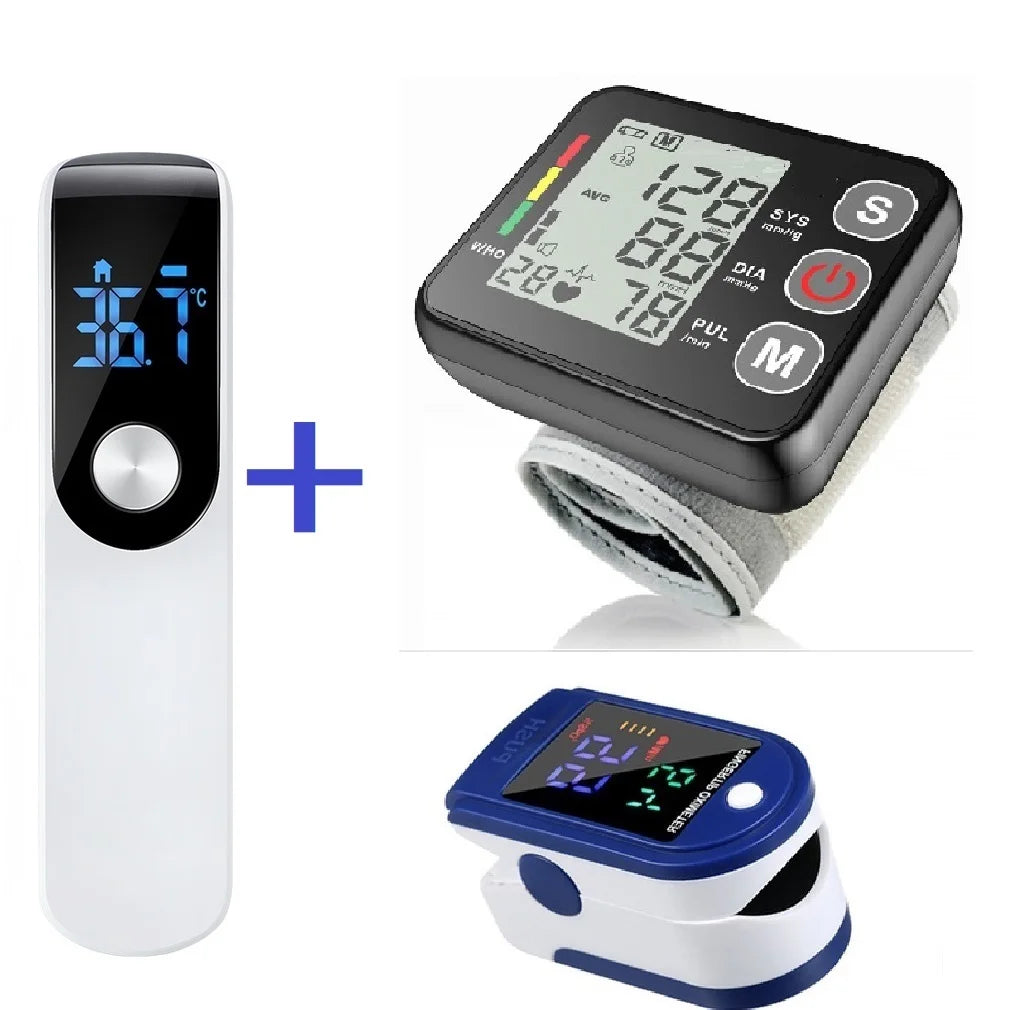 Automatic Heart Rate Pulse Meter BP Monitor Healthy Digital Arm Blood Pressure Meter Cuff Medical Automatic Pressure Tonometer