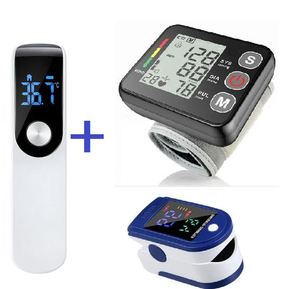 Automatic Heart Rate Pulse Meter BP Monitor Healthy Digital Arm Blood Pressure Meter Cuff Medical Automatic Pressure Tonometer