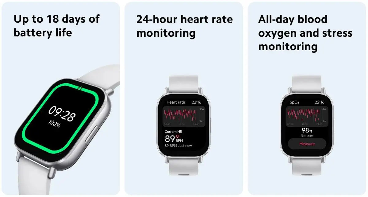 NEW Xiaomi Redmi Watch 5 Active Smart Watch, 2" LCD Display All Day Heart Rate Blood Oxygen Monitoring Bluetooth Call Smartwatch