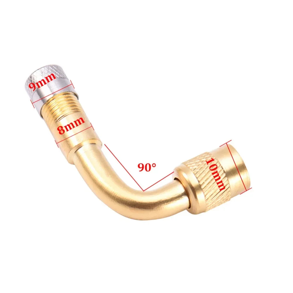 1Pcs 45 90 135 Degree Angle Bent Valve Adaptor Tyre Tube Valve Extension Adapter for Motorcycle Truck Car Moto Bike
