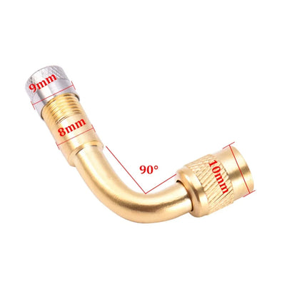 1Pcs 45 90 135 Degree Angle Bent Valve Adaptor Tyre Tube Valve Extension Adapter for Motorcycle Truck Car Moto Bike
