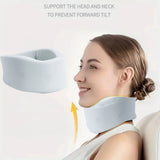 Adjustable Breathable Neck Brace Cervical Sponge Neck Support Protector for Sleep - Ergonomic Neck Pillow for Comfortable Sleep