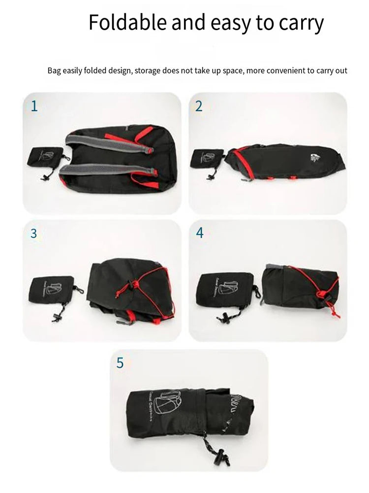 Multi Functional Folding Waterproof Sports Backpack Outdoor Camping and Hiking Portable Daily Bag Travel Backpack