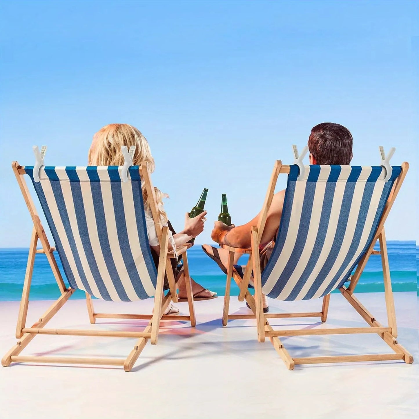 Paquete de 12 pinzas de plástico para ropa con resortes antioxidantes resistentes, pinzas resistentes para toallas de playa, pinzas para la ropa para mantener tu toalla seca.