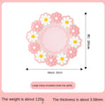 Round Daisy Heat Resistant Silicone Mat  Cup Coasters Insulation Non Slip Pot Holder Thicken Table Placemat Kitchen Accessories