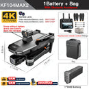 KF104 / KF104MAX2 Professional Drone With 4K Camera 3-Axis Gimbal WIFI 360 Obstacle Avoidance Touch Screen FPV Brushless RC Dron
