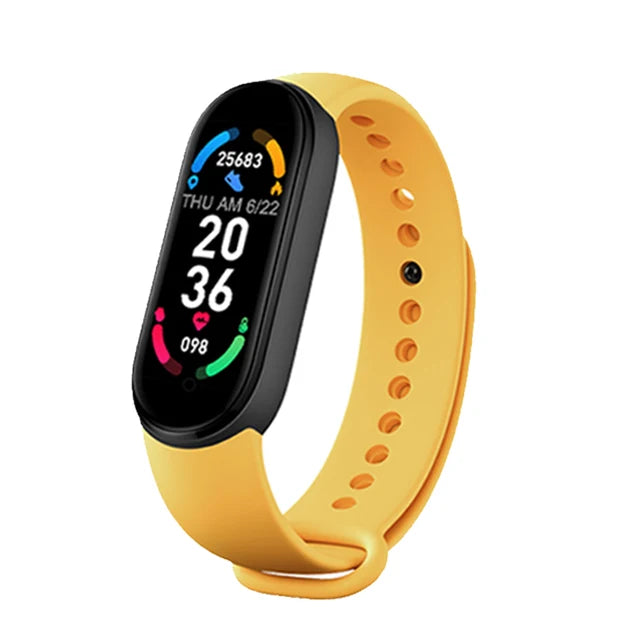 M6 Smart Watch Fitness Tracker Men Women Sports Bracelet Heart Rate Blood Pressure Monitor Waterproof Multifunction Watches 