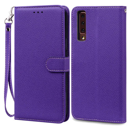 Funda de cuero de lujo con tapa para Samsung Galaxy A7 2018 (SM-A750F)