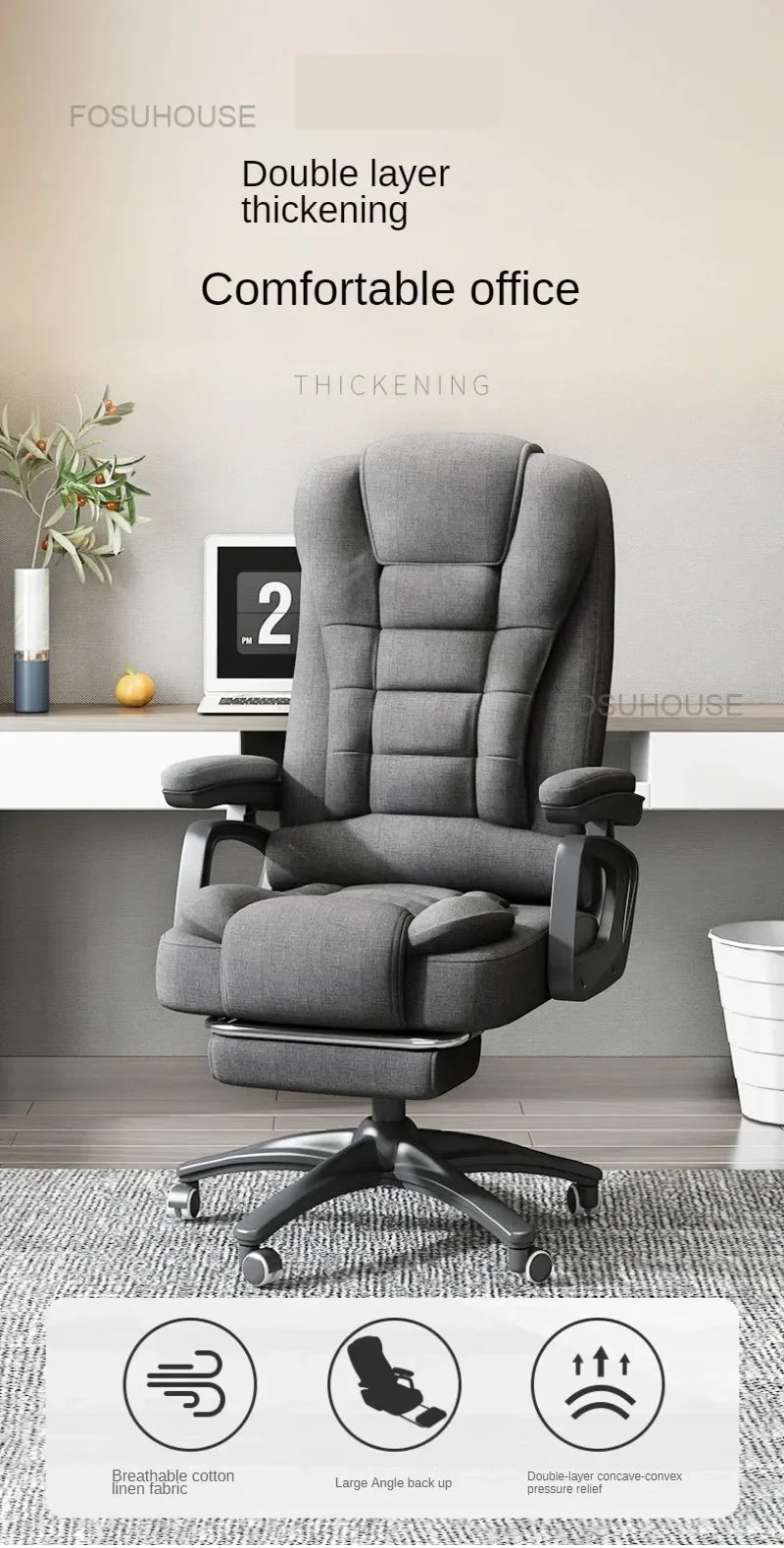 Nordic Boss Office Chairs Home office Furniture bedroom Computer Chair Comfort Seat Back E-sports Chair Swivel Gaming Armchair