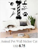 Pegatinas de pared para peluquería canina, para animales, spa, salón, tienda, escaparate, decoración de vinilo, calcomanías de pared para el hogar, habitación de mascotas, pegatinas para vestir