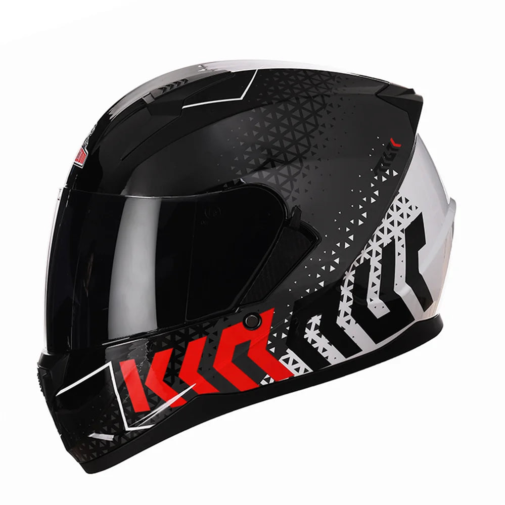 Motorcycle Helmet Full Face Double Lens Capacete Professional Men Women Four Seasons DOT ECE Approved Safety Protective Casco