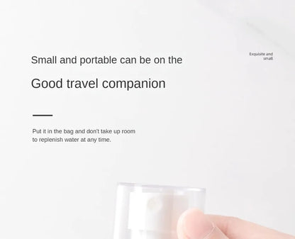 30ml 60ml Travel Spray Bottle Transparent Plastic Bottle Lotion Pump Travel Perfume Fine Mist Toner Bottles Refill Lotion Bottle