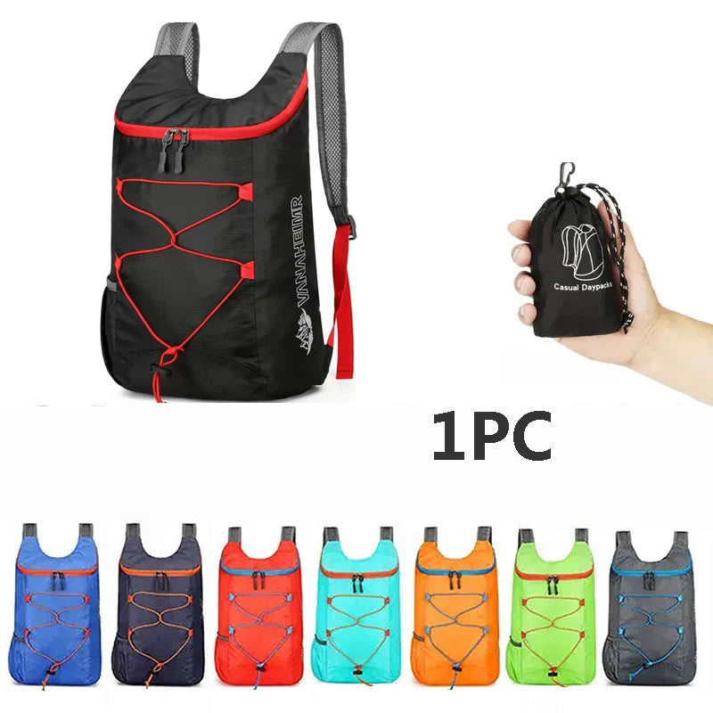 Multi Functional Folding Waterproof Sports Backpack Outdoor Camping and Hiking Portable Daily Bag Travel Backpack