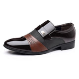 Shiny Pointed Toe Business Shoes, Men's Uniform Shoe, Fashion Office Shoes, Christmas and Birthday Gift 
