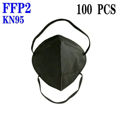 FFP2 headband Mascarillas CE KN95 Mask Black White 5 Layers Face Mask KN95 Filter Respirator mouth Mask Adults filter