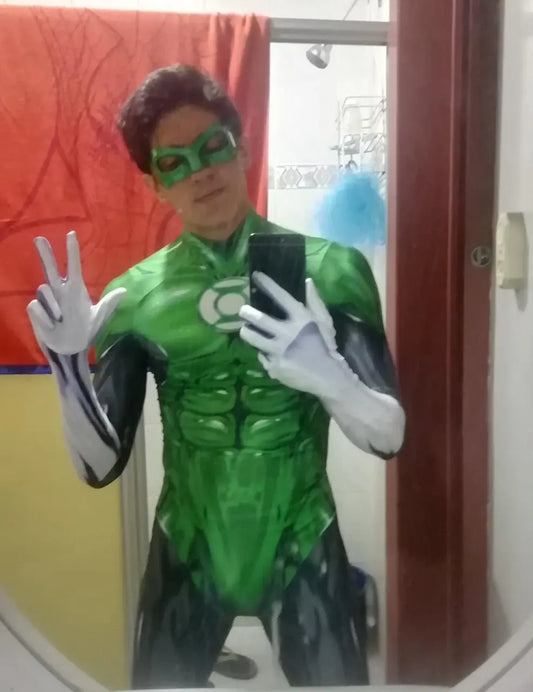 Adults Green Lantern Superhero Cosplay Costumes Zentai Halloween Party Bodysuit