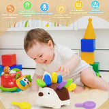 Juguetes sensoriales de erizo para niños pequeños, Montessori, motricidad fina, preescolar, juguetes educativos de viaje, edad 1, 2, 3 y 4 años 