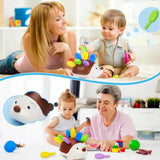 Juguetes sensoriales de erizo para niños pequeños, Montessori, motricidad fina, preescolar, juguetes educativos de viaje, edad 1, 2, 3 y 4 años 