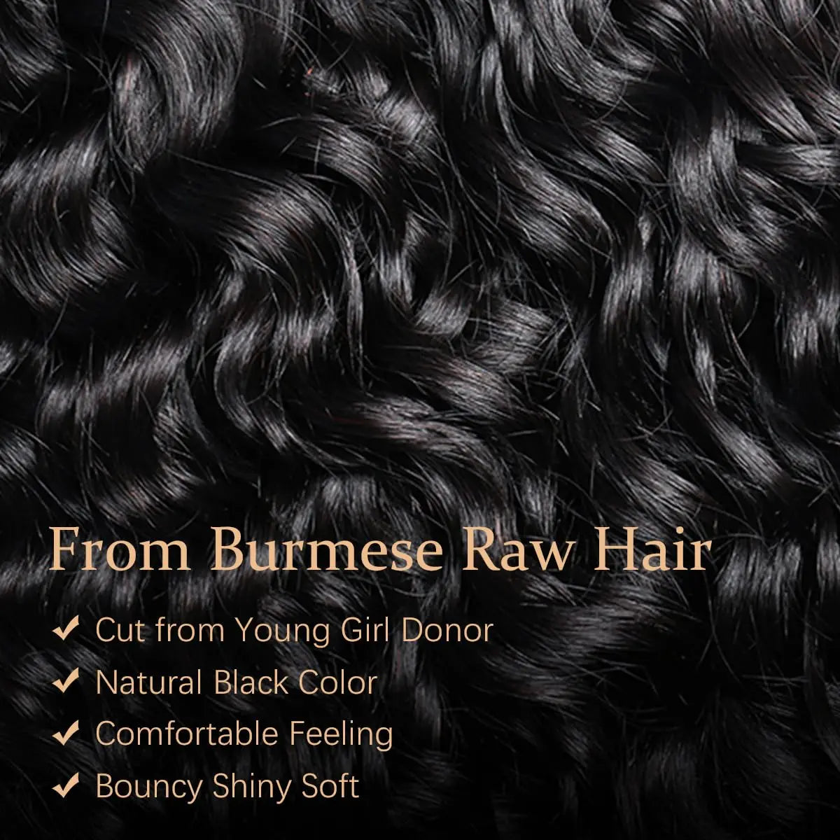 Kit mechas cabelo humanos crespo encaracolado 3C/4A - virgem premium