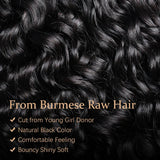 Kit mechas cabelo humanos crespo encaracolado 3C/4A - virgem premium
