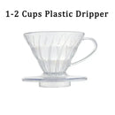Reusable Resin Coffee Dripper, Barista Pour Over Filter, Brewing Funnel, 1-2Cups, 1-4Cups