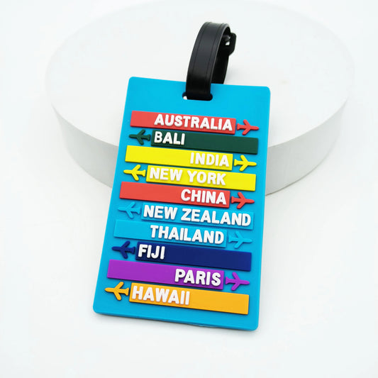 1PC Luggage Tag Travel Cute Suitcase Luggage Tag Cartoon ID Address Holder Travel Baggage Label Accessories