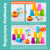 Kids Speed Training Toys Stack Cup Battle Table Game Indoor Family Party Game Toys Color Cognition Logic Training Classic Game