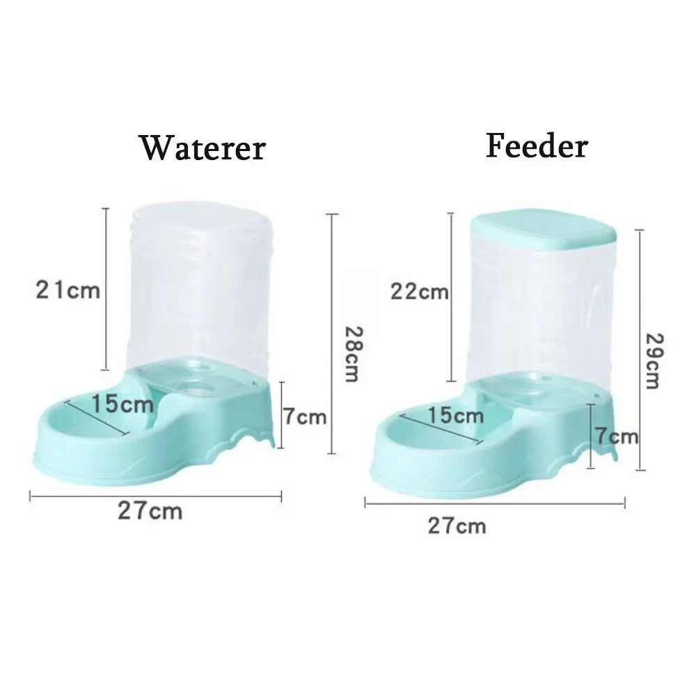 Alimentador automático para mascotas de 3,8 l, de material PP, para gatos y perros, dispensador de comida grande.