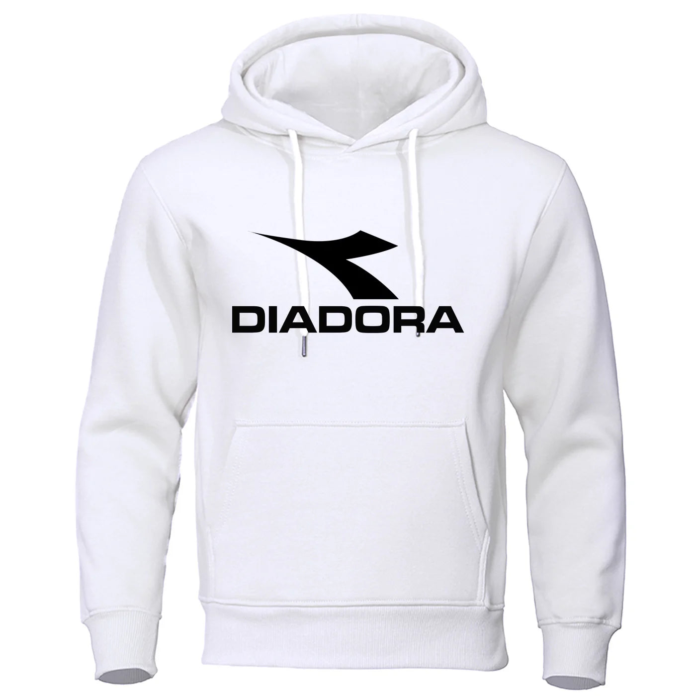 Diadora 2024 Trendy Fashion Casual Sportswear Comfortable Printed Loose Top Pullover Men's Hooded Sweatshirt Street Wear