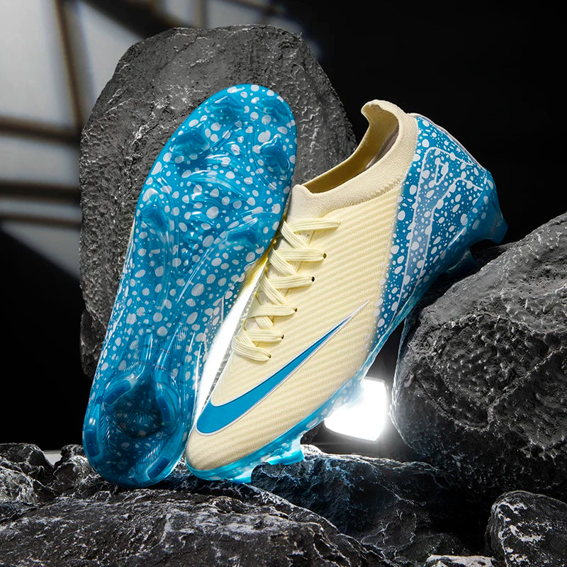 Nuevas botas de fútbol para exteriores, botas de fútbol con clavos largos para interiores, zapatillas TF/FG de alta calidad y muy vendidas, zapatillas deportivas para exteriores para partidos.