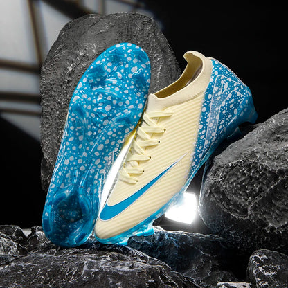 Nuevas botas de fútbol para exteriores, botas de fútbol con clavos largos para interiores, zapatillas TF/FG de alta calidad y muy vendidas, zapatillas deportivas para exteriores para partidos.