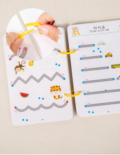 Magical Tracing Workbook Children Montessori Drawing Book Education Reusable Magic Practice Copybook Pen Control Training Book